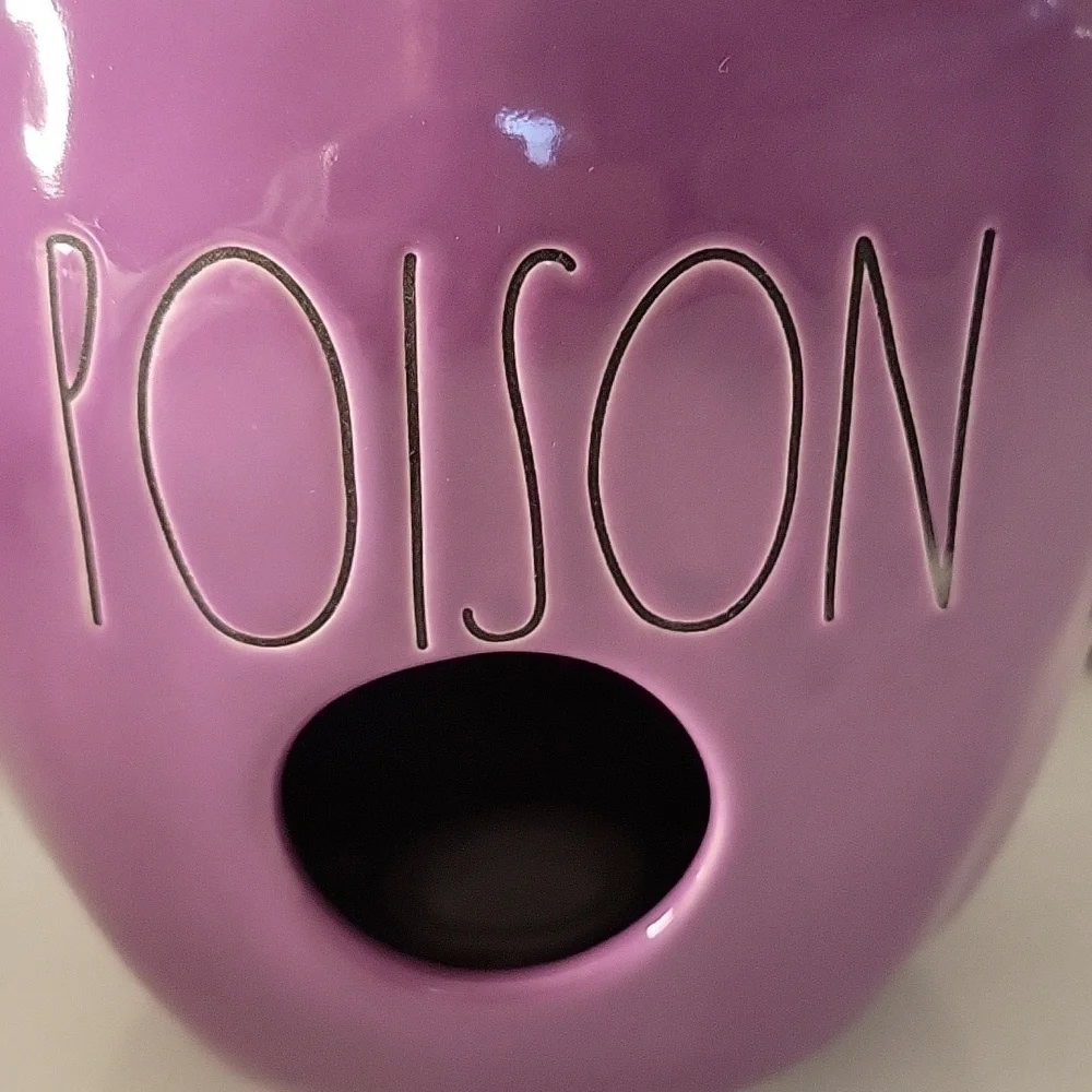 💜 Rae Dunn Purple Poison Apple Birdhouse Halloween